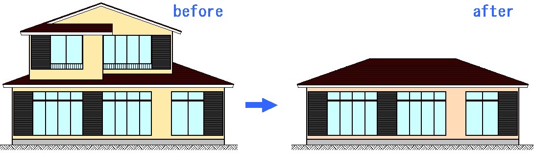 減築を考える Part1 メリット デメリット 本間建設 金太郎支店 新築 リフォームなどのご相談はお気軽に 足柄の建設会社